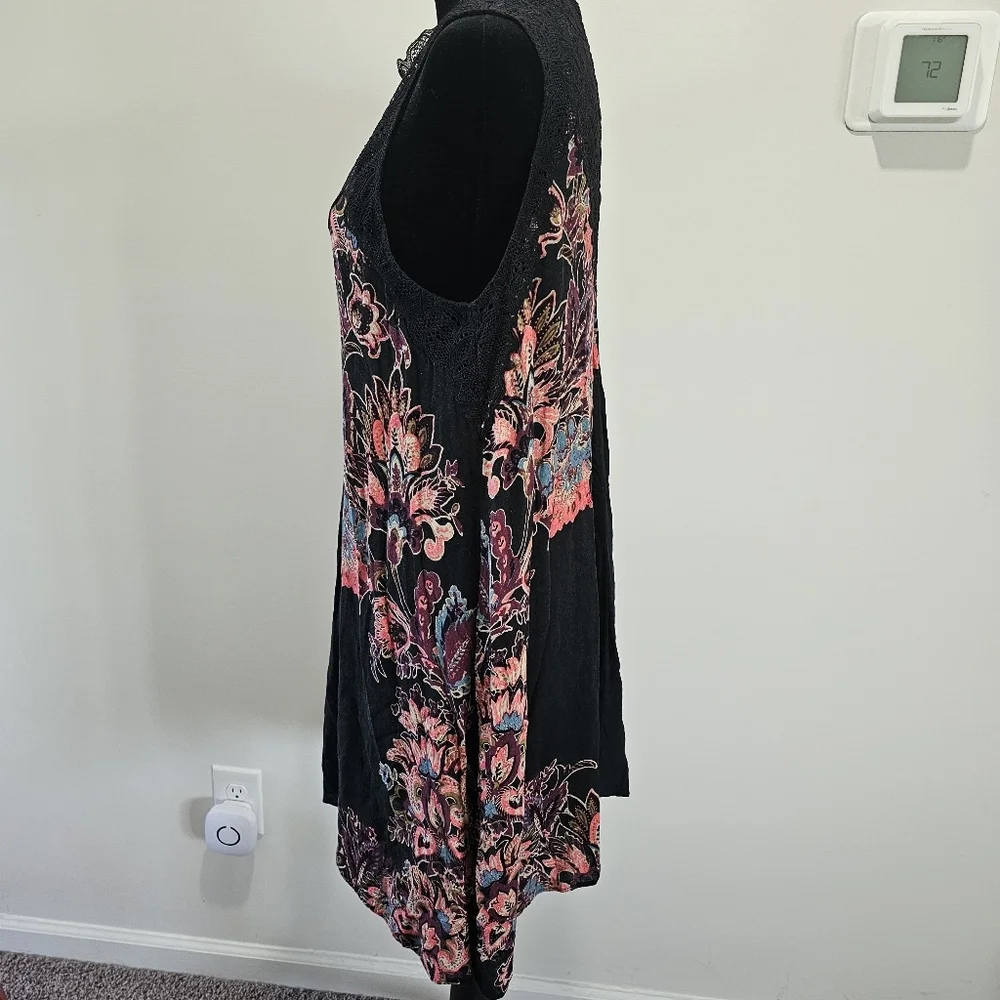 Intimately Free People Marsha Trapeze Swing Slip  Dress Size Medium Whimsigoth - Picture 4 of 12